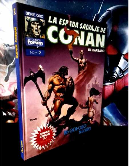 EXCELENTE ESTADO SUPER CONAN 2° EDICION LA ESPADA SALVAJE DE CONAN 7 FORUM COMICS TAPA DURA