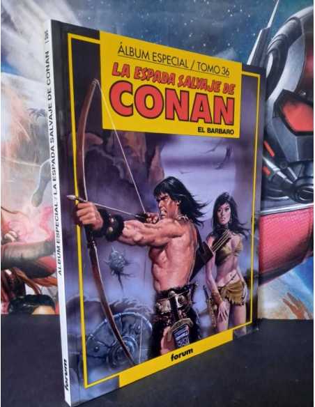EXCELENTE ESTADO ALBUM ESPECIAL LA ESPADA SALVAJE DE CONAN 36 FORUM COMICS TAPA BLANDA
