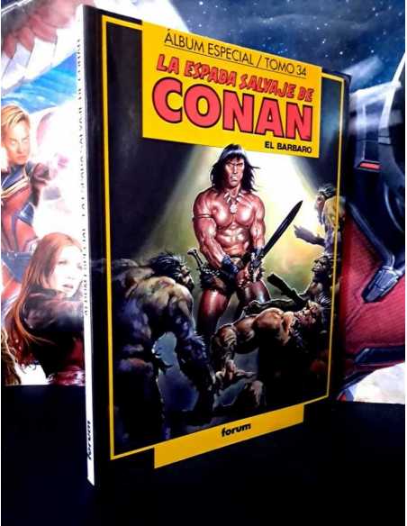 EXCELENTE ESTADO ALBUM ESPECIAL LA ESPADA SALVAJE DE CONAN 34 FORUM COMICS TAPA BLANDA