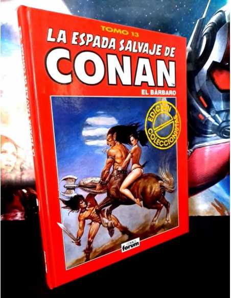 CASI EXCELENTE ESTADO LA ESPADA SALVAJE DE CONAN 13 EDICION COLECCIONISTAS FORUM COMICS TAPA DURA
