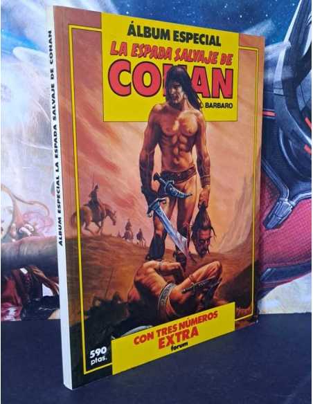 MUY BUEN ESTADO ALBUM ESPECIAL LA ESPADA SALVAJE DE CONAN 86 AL 88 EXTRA FORUM COMICS TAPA BLANDA
