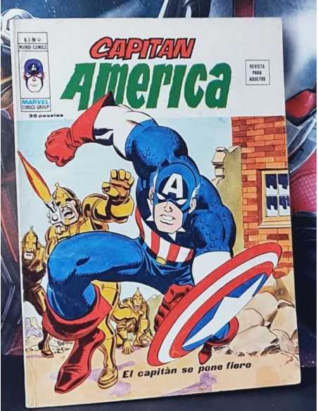 CASI EXCELENTE ESTADO CAPITAN AMERICA 4 VOL.3 SE PONE FIERO VOL III EDICIONES VERTICE