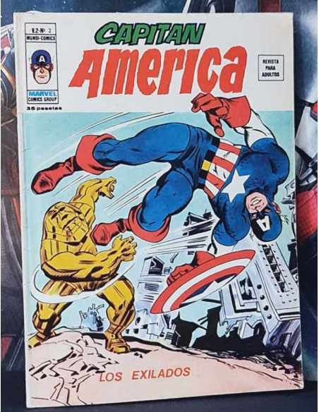 MUY BUEN ESTADO CAPITAN AMERICA 2 VOL.3 LOS EXILIADOS VOL III EDICIONES VERTICE