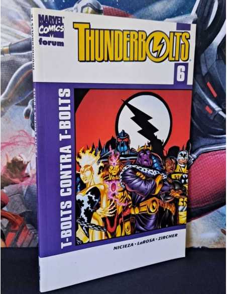 EXCELENTE ESTADO THUNDERBOLTS 6 T-BOLTS CONTRA T-BOLTS FORUM COMICS GRAPA TAPA BLANDA