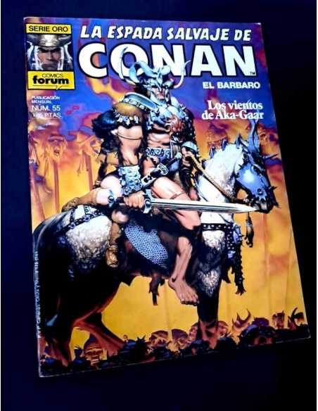 MUY BUEN ESTADO LA ESPADA SALVAJE DE CONAN 55 SERIE ORO PLANETA COMICS GRAPA