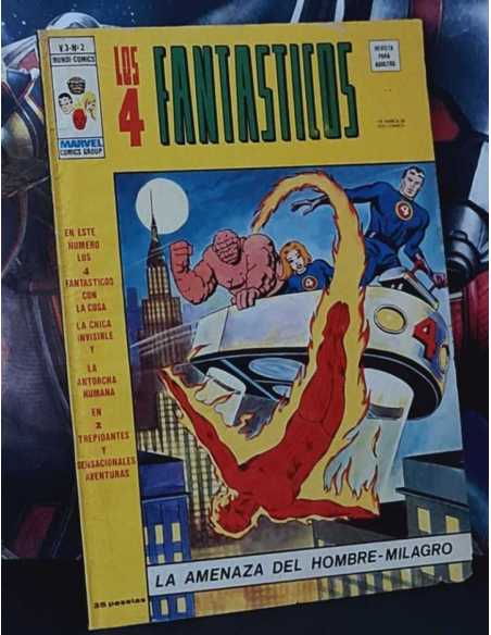 MUY BUEN ESTADO LOS 4 FANTÁSTICOS 2 VOL.3 LA AMENAZA DEL HOMBRE MILAGRO VOL III