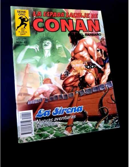 MUY BUEN ESTADO SERIE ORO LA ESPADA SALVAJE DE CONAN 42 FORUM COMICS GRAPA