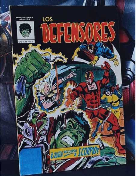 DE KIOSCO LOS DEFENSORES 3 QUIEN RECUERDO SCORPIO MUNDICOMICS GRAPA VERTICE