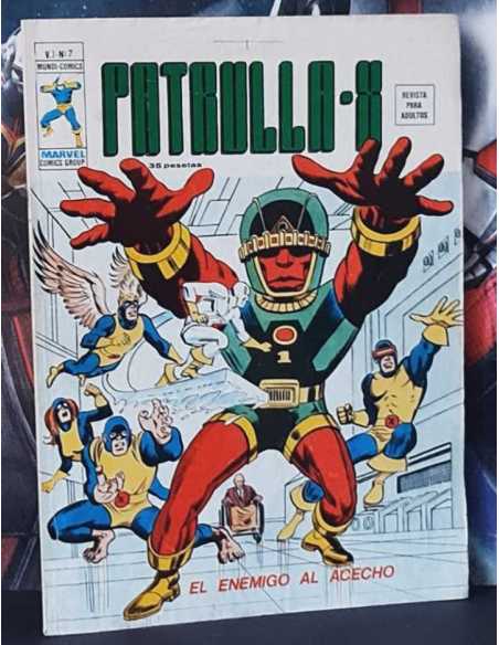 CASI EXCELENTE ESTADO PATRULLA-X 7 EL ENEMIGO AL ACECHO VIVE VOL.3 VOL III GRAPA EDICIONES VERTICE