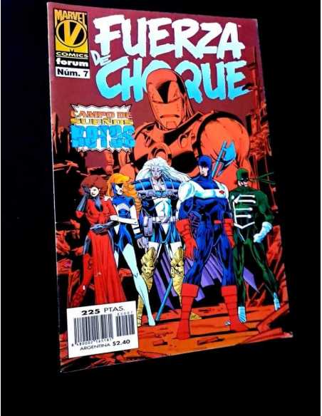 CASI EXCELENTE ESTADO FUERZA DE CHOQUE 7 FORUM COMICS GRAPA