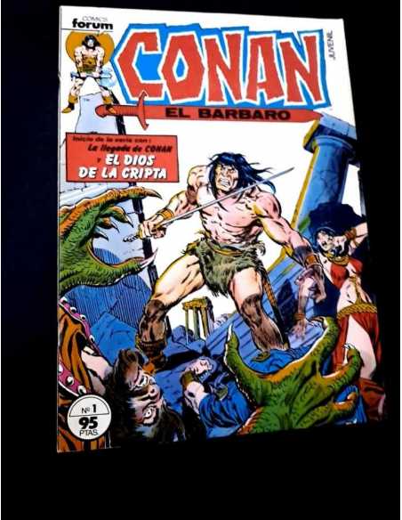 EXCELENTE ESTADO CONAN EL BARBARO 1 CON POSTER CENTRAL FORUM COMICS GRAPA