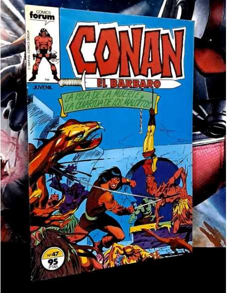 CASI EXCELENTE ESTADO CONAN EL BARBARO 47 FORUM COMICS GRAPA