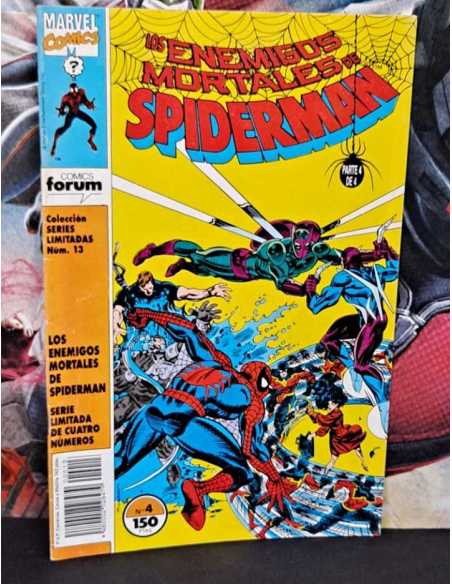 MUY BUEN ESTADO LOS ENEMIGOS MORTALES DE SPIDERMAN 4 SERIE LIMITADA 13 FORUM COMICS GRAPA