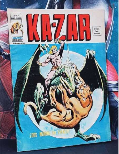 CASI EXCELENTE ESTADO ESTADO KA-ZAR 7 DOS MUNDOS EN FRENESÍ VOL II GRAPA VERTICE