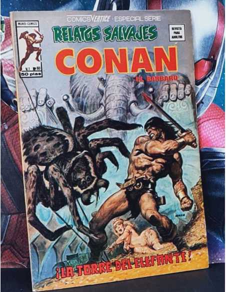 MUY BUEN ESTADO RELATOS SALVAJES CONAN 60 LA TORRE DEL ELEFANTE VOL.1 VOL I GRAPA VERTICE