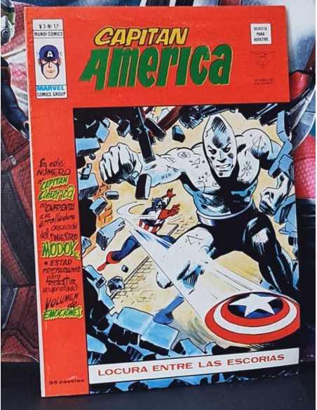 EXCELENTE ESTADO CAPITAN AMERICA 17 LOCURA ENTRE LAS ESCORIAS VOL.3 VOL III GRAPA VERTICE