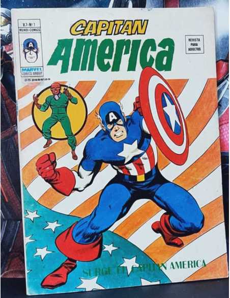 CASI EXCELENTE ESTADO CAPITAN AMERICA 1 SURGE EL CAPITAN VOL.3 VOL III GRAPA VERTICE