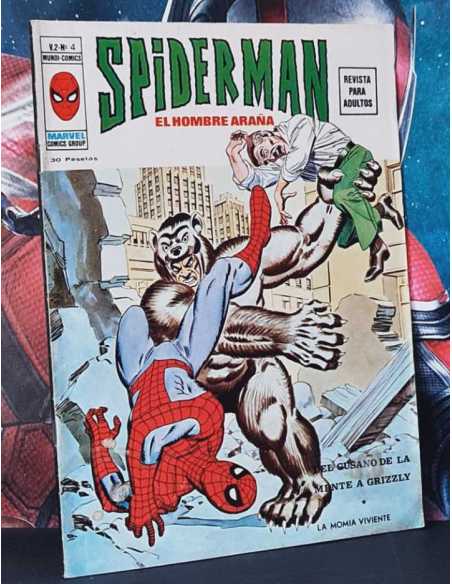 EXCELENTE ESTADO SPIDERMAN 4 DEL GUSANO DE LA MENTE A CRIZZLY VOL.2 VOL II GRAPA VERTICE SPIDER-MAN