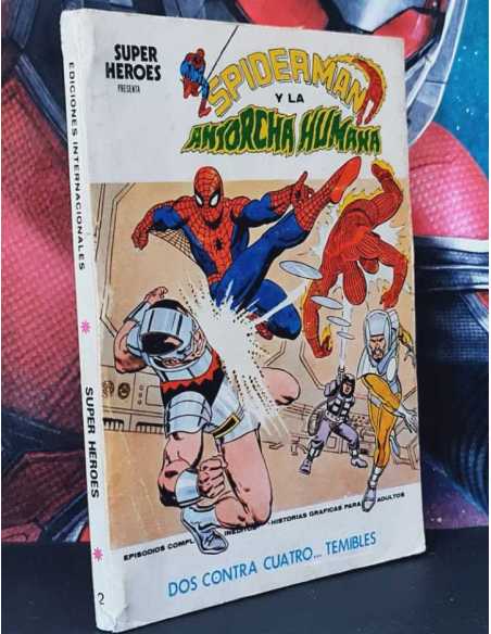 SUPER HEROES 2 DOS CONTRA CUATRO TEMIBLES TACO NORMAL ESTADO VERTICE