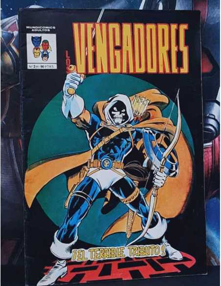 MUY BUEN ESTADO LOS VENGADORES 2 EL TERRIBLE TRIBUTO GRAPA EDICIONES VERTICE