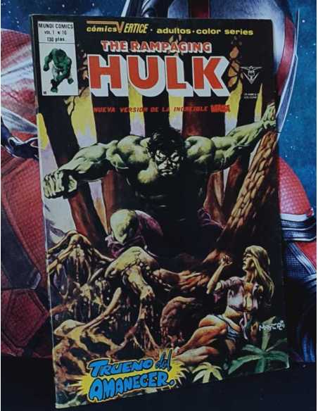CASI EXCELENTE ESTADO THE RAMPAGING HULK 10 TRUENO DEL AMANECER MASA COMICS VERTICE