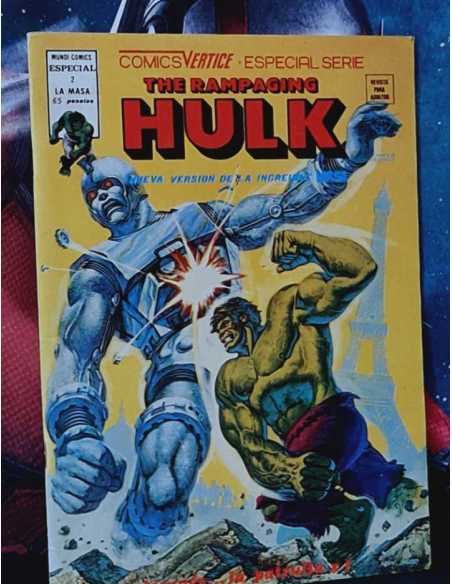 EXCELENTE ESTADO THE RAMPAGING HULK 2 Y DESPUÉS LA PATRULLA X MASA COMICS VERTICE