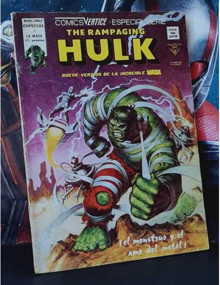 THE RAMPAGING HULK 3 MASA EL MONSTRUO Y EL AMO DEL METAL MUNDI NORMAL ESTADO COMICS VERTICE
