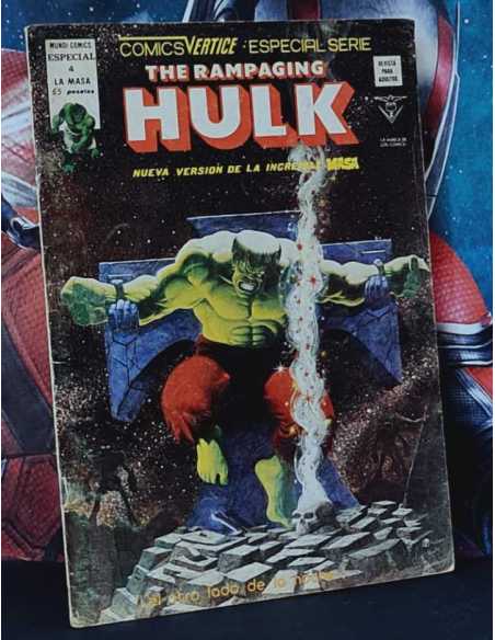 THE RAMPAGING HULK 4 MASA EL OTRO LADO DE LA NOCHE MUNDI NORMAL ESTADO COMICS VERTICE