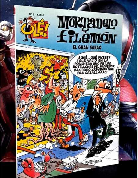 CASI EXCELENTE ESTADO MORTADELO Y FILEMON 5 EL GRAN SARAO EDICIONES B OLE