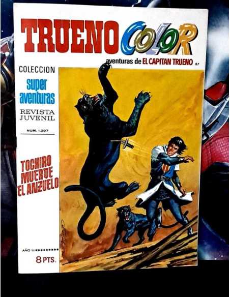 EXCELENTE ESTADO TRUENO COLOR 87 SUPER AVENTURAS 1297 TOCHIRO MUERDE EL ANZUELO BRUGUERA
