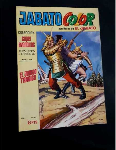 EXCELENTE ESTADO JABATO COLOR 47 SUPER AVENTURAS 1274 EL JUNCO TRAGICO BRUGUERA