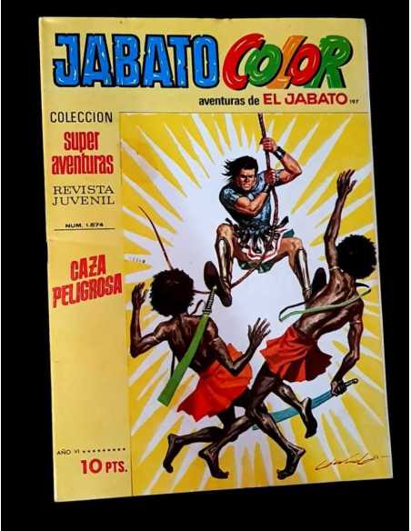 CASI EXCELENTE ESTADO JABATO COLOR 197 SUPER AVENTURAS 1574 CAZA PELIGROSA BRUGUERA
