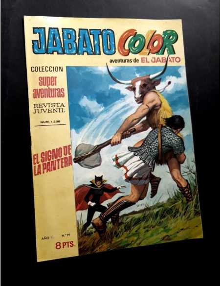 CASI EXCELENTE ESTADO JABATO COLOR 29 SUPER AVENTURAS 1238 EL SIGNO DE PANTERA BRUGUERA