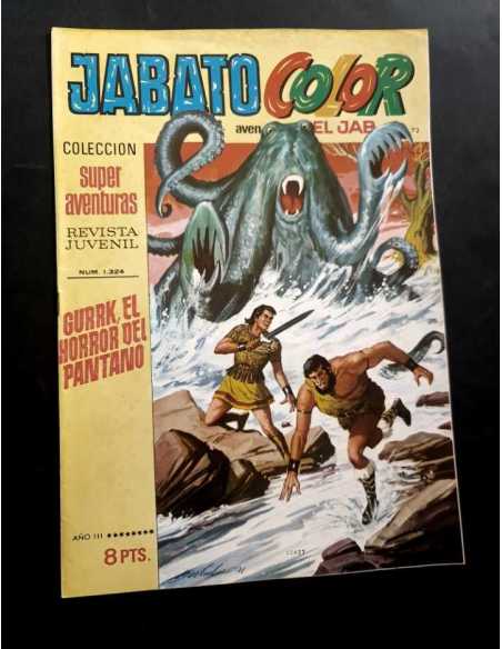 CASI EXCELENTE ESTADO JABATO COLOR 72 SUPER AVENTURAS 1324 GURRK EL HORROR DEL PANTANO BRUGUERA