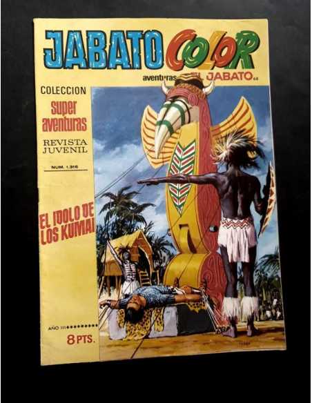 CASI EXCELENTE ESTADO JABATO COLOR 68 SUPER AVENTURAS 1316 EL IDOLO DE LOS KUMAI BRUGUERA