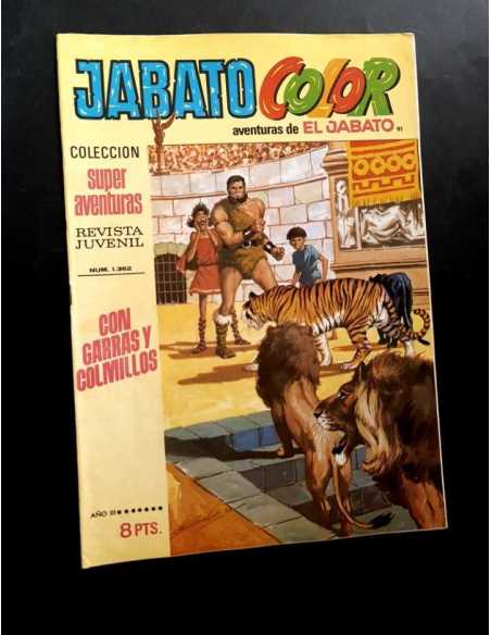 CASI EXCELENTE ESTADO JABATO COLOR 91 SUPER AVENTURAS 1362 CON GARRAS Y COLMILLOS BRUGUERA