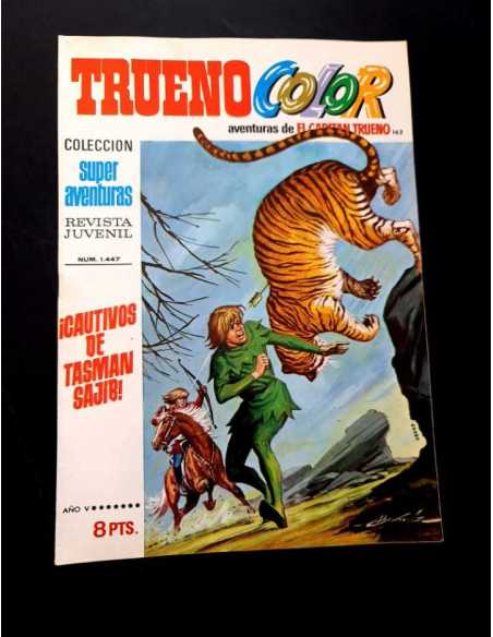 CASI EXCELENTE ESTADO TRUENO COLOR 162 SUPER AVENTURAS 1447 CAUTIVOS DE TASMAN SAJIB BRUGUERA