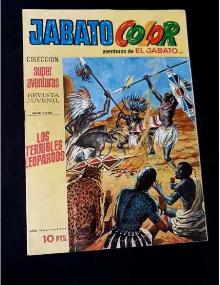 MUY BUEN ESTADO JABATO COLOR 177 SUPER AVENTURAS 1534 LOS TERRIBLES LEOPARDOS BRUGUERA