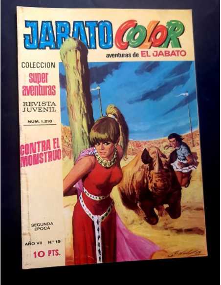 JABATO COLOR 15 SUPER AVENTURAS 1210 CONTRA EL MONSTRUO BRUGUERA NORMAL ESTADO