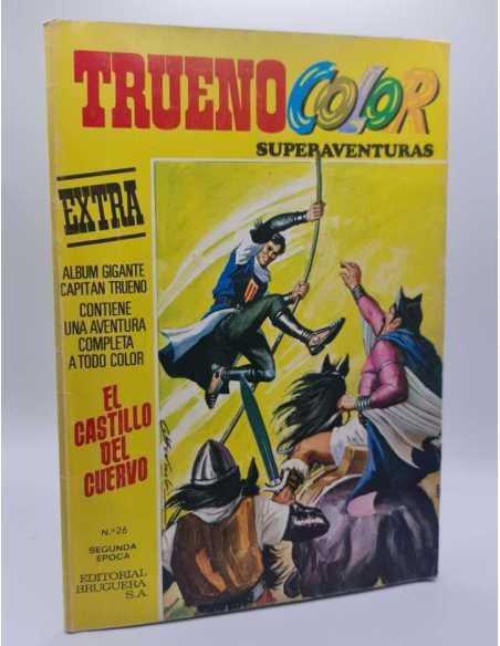 BUEN ESTADO TRUENO COLOR EXTRA ALBUM GIGANTE 26 EL CASTILLO DEL CUERVO BRUGUERA