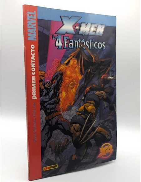 EXCELENTE ESTADO X-MEN LOS 4 FANTASTICOS PRIMER CONTACTO PANINI TAPA BLANDA