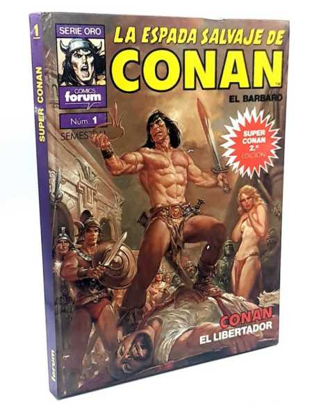 BUEN ESTADO SUPER CONAN LA ESPADA SALVAJE DE CONAN 1 FORUM SEGUNDA EDICION COMICS