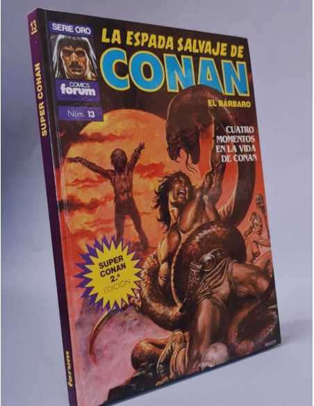 EXCELENTE ESPADA SALVAJE DE CONAN 13 CUATRO MOMENTOS EN LA VIDA SERIE ORO SUPER CONAN SEGUNDA FORUM