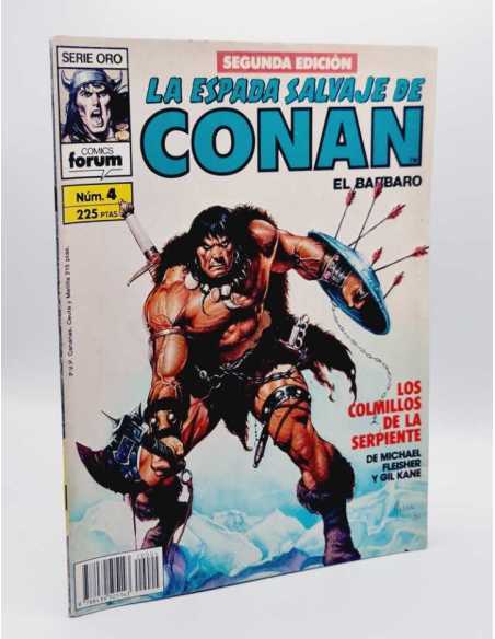 EXCELENTE ESTADO SEGUNDA EDICION LA ESPADA SALVAJE DE CONAN 4 SERIE ORO FORUM COMICS GRAPA