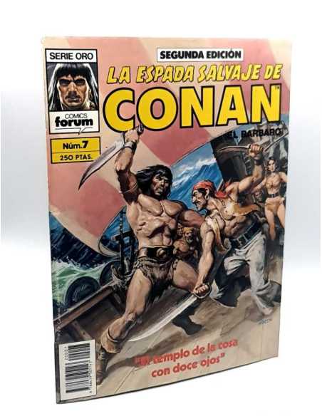 EXCELENTE ESTADO SEGUNDA EDICION LA ESPADA SALVAJE DE CONAN 7 SERIE ORO FORUN COMICS GRAPA