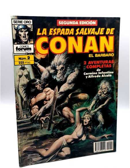 CASI EXCELENTE ESTADO SEGUNDA EDICION LA ESPADA SALVAJE DE CONAN 2 SERIE ORO FORUM COMICS GRAPA