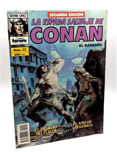 CASI EXCELENTE ESTADO SEGUNDA EDICION LA ESPADA SALVAJE DE CONAN 23 SERIE ORO FORUM COMICS GRAPA