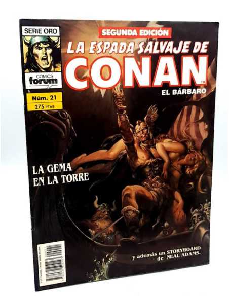 CASI EXCELENTE ESTADO SEGUNDA EDICION LA ESPADA SALVAJE DE CONAN 21 SERIE ORO FORUM COMICS GRAPA