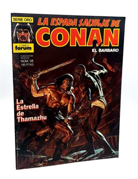 CASI EXCELENTE ESTADO SEGUNDA EDICION LA ESPADA SALVAJE DE CONAN 58 SERIE ORO FORUM COMICS GRAPA