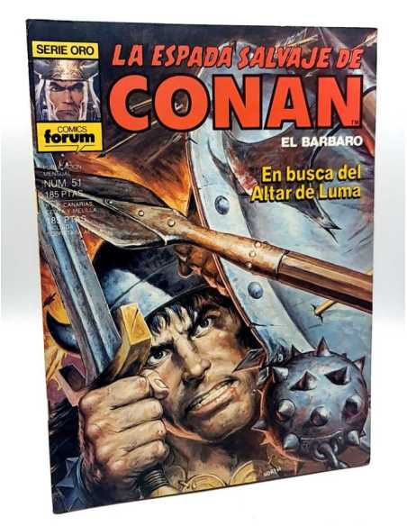 CASI EXCELENTE ESTADO PRIMERA EDICION LA ESPADA SALVAJE DE CONAN 51 SERIE ORO FORUM COMICS GRAPA